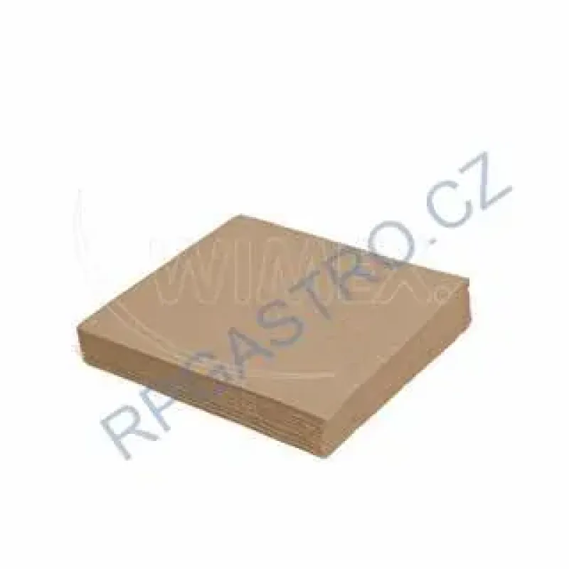 Ubrousky 2vrstvé přírodní hnědé 24 x 24 cm [250 ks](PAP FSC Mix) (85910) - 7N