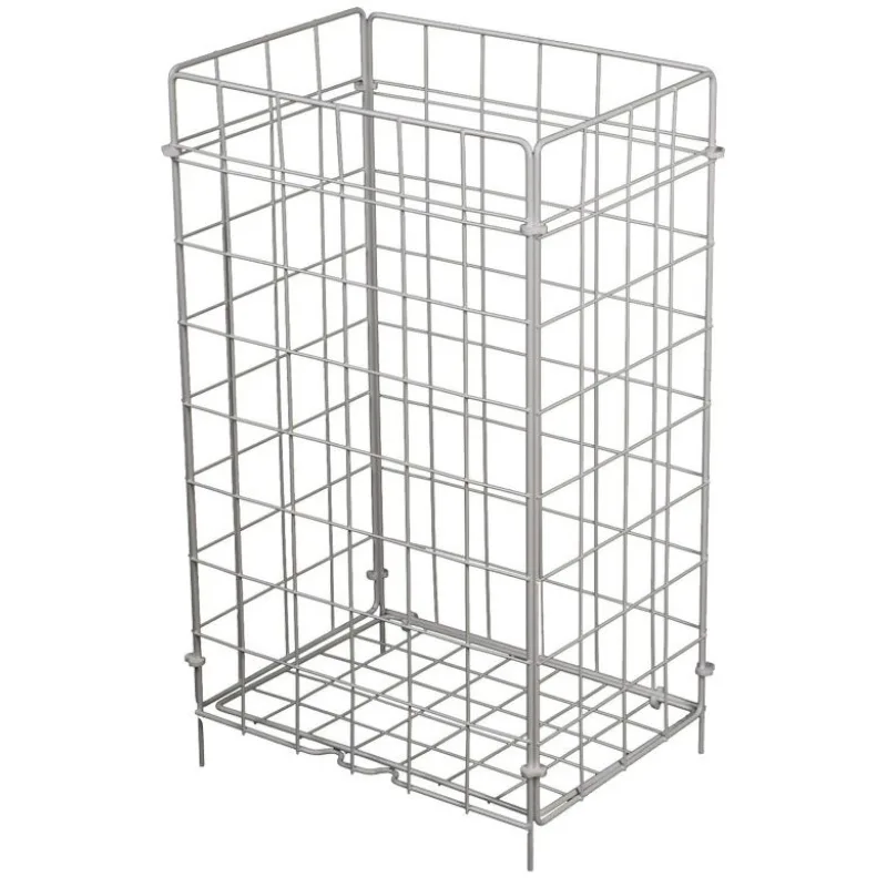 Skládací drátěný odpadkový koš bílý 50 l [1 ks] (60995)