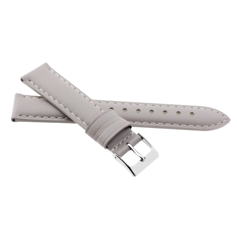 JVD Kožený unisex šedý řemínek na hodinky R41314/16