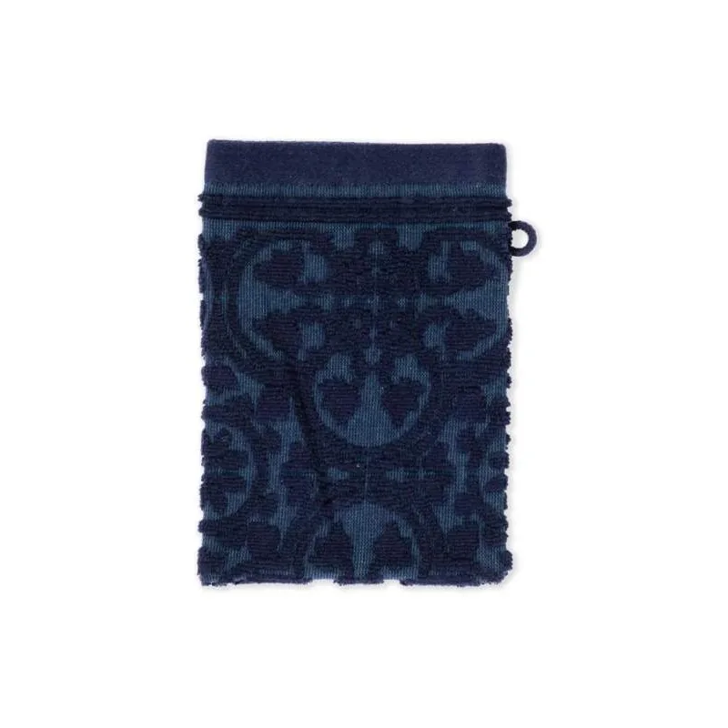 Pip Studio Tile de Pip bavlněná froté žínka tmavě modrá 16x22 cm