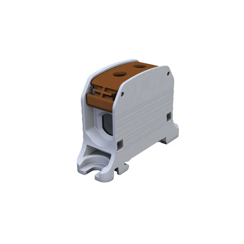 Univerzálna svorka SIMBLOCK STB 50 hnedá Al/Cu 1x50mm2 jednopólová, 2 otvory