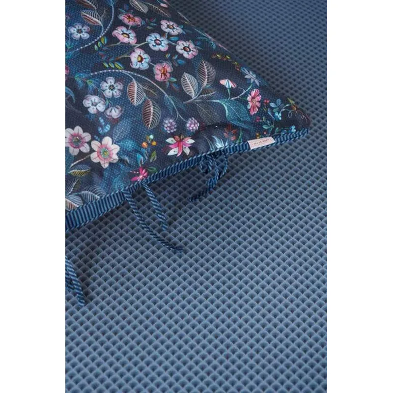 Pip Studio perkálové prostěradlo Suki 90x200 cm, tmavě modré