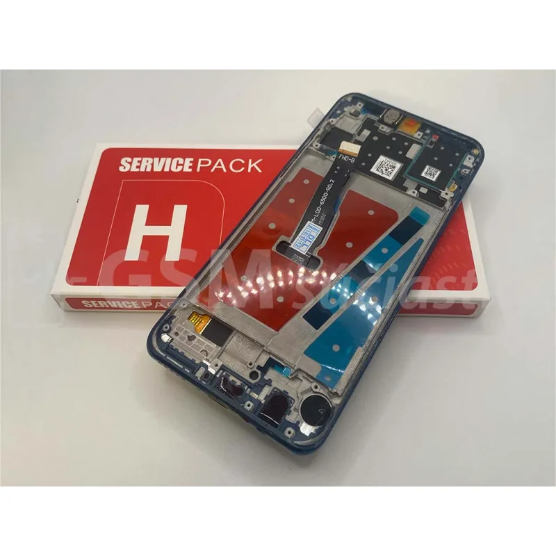 LCD displej + Dotykové sklo a Rám Huawei P30 Lite Farba: Modrá