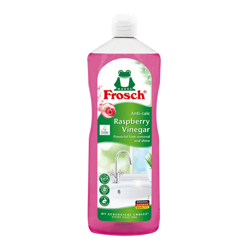 Čistič Frosch, vodného kameňa, malina, 1000 ml