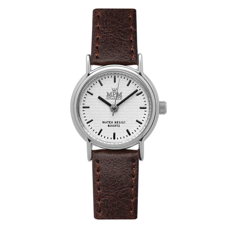 MPM Klasické dámské hodinky na prošívaném řemínku MPM Trouw - F W02M.10718.F