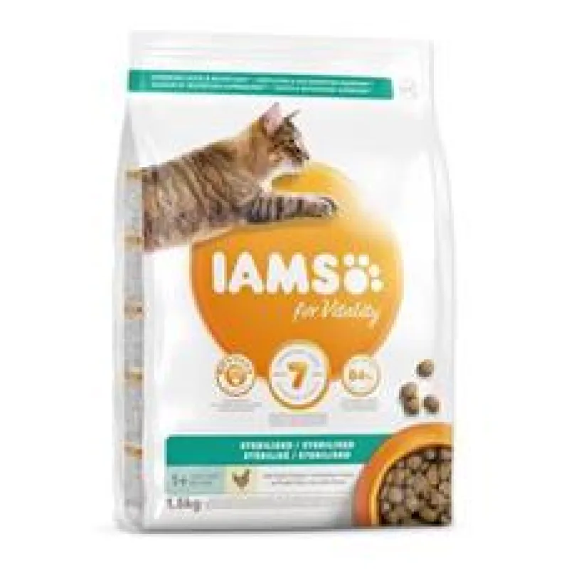 Krmivo IAMS Cat Adult/Senior Weight Control/Sterilized Chicken 1,5 kg