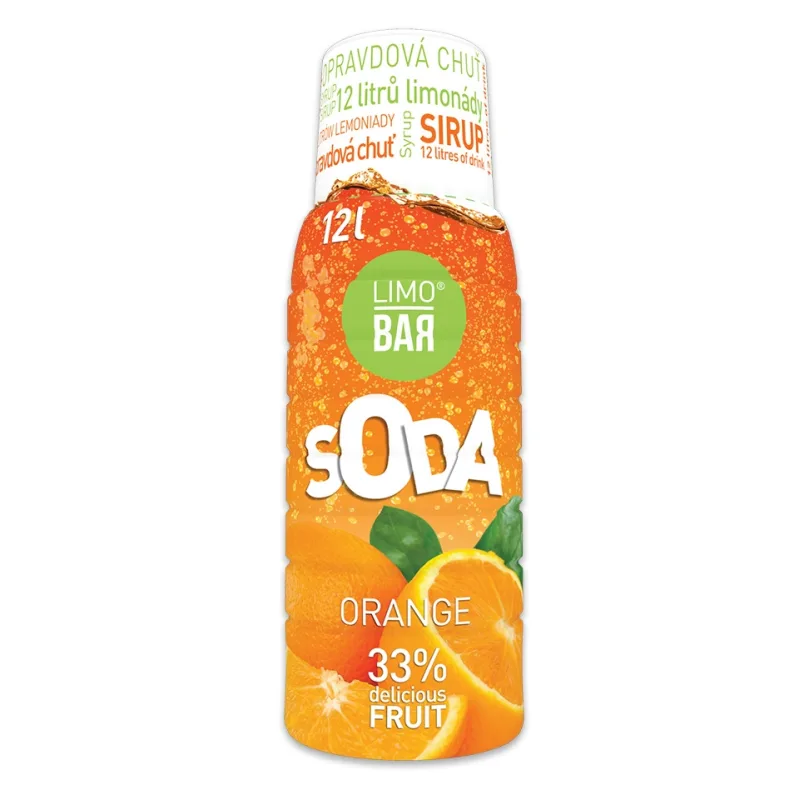 Sirup s příchutí Pomeranč (Orange) 500 ml Limobar (CH3C)
