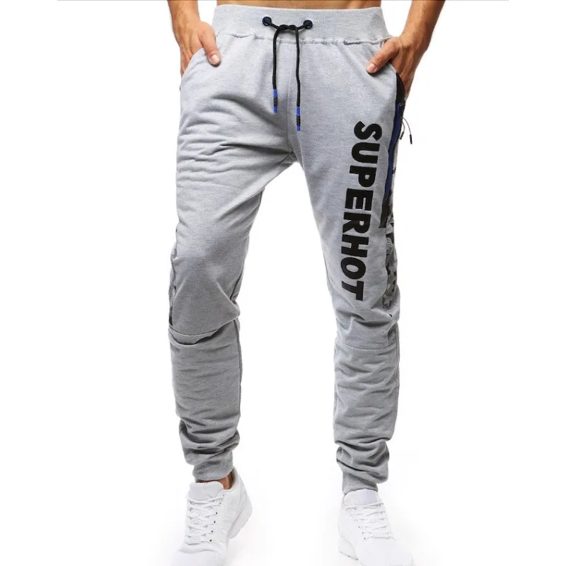 Pánske tepláky SUPERHOT sivé Dstreet UX3521 XL