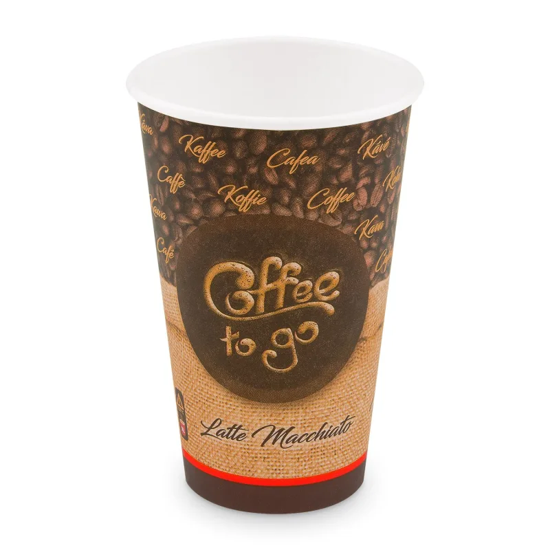 Papírový kelímek "Coffee to go" 510 ml, XL (Ø 90 mm) [50 ks] (76651)