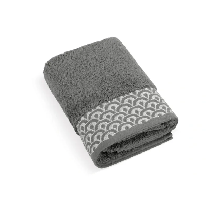 Froté osuška Čipka 70x140cm 500g tmavo šedá
