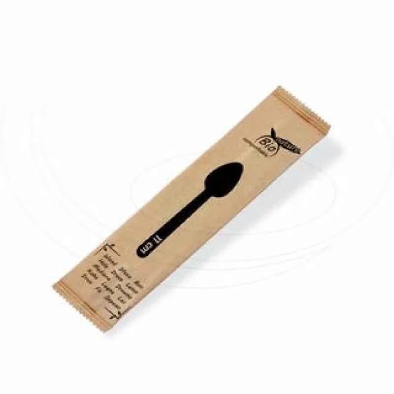 Kávové lžičky dřevěné 11 cm jednotlivě hygienicky balené [100 ks] (40023)