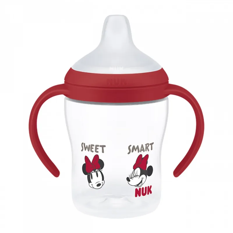 Dojčenská fľaša na učenie NUK Perfect Match DISNEY Minnie red 150 ml