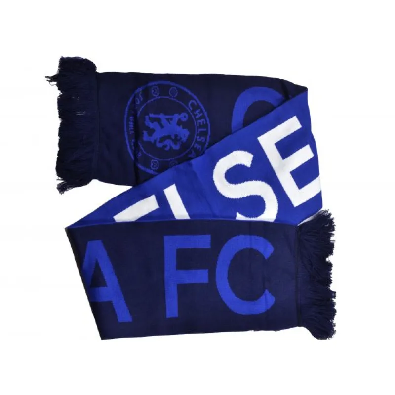 Chelsea FC pletený šál modrý