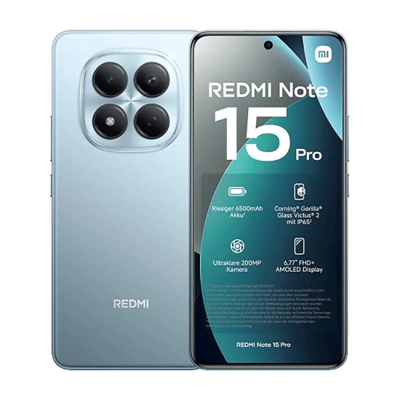 Xiaomi Redmi Note 15 Pro 4G Dual Sim 8GB RAM 256GB - Blue
