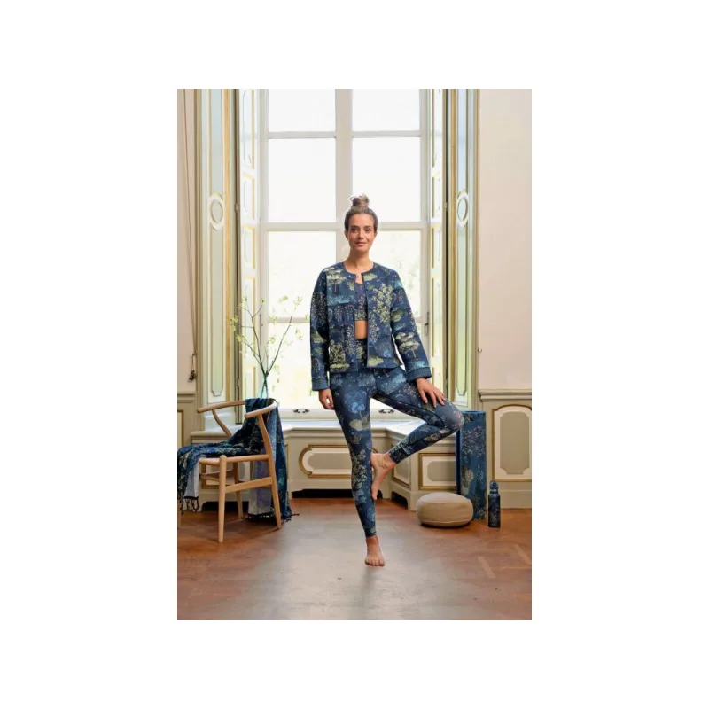 Pip Studio Bella legíny Japanese Garden, modré