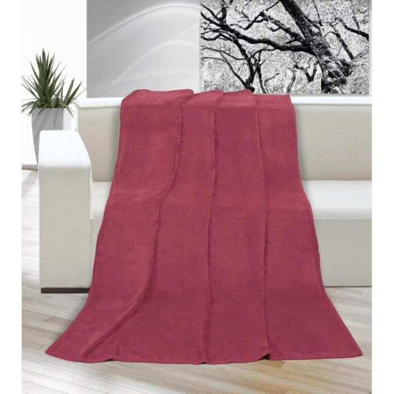 Brotex Mikro deka na jednolôžko 150x200 cm Vínová farba