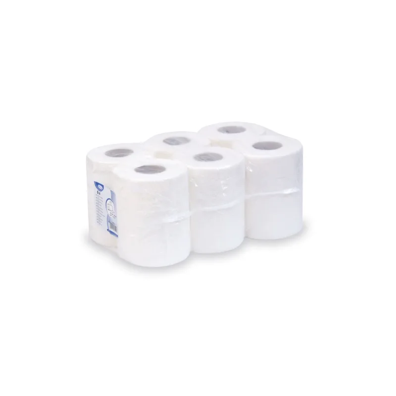 Utěrky tissue rolované 2-vr. 19 cm x 50 m (Ø 13,5 cm) [6 ks] (60121)