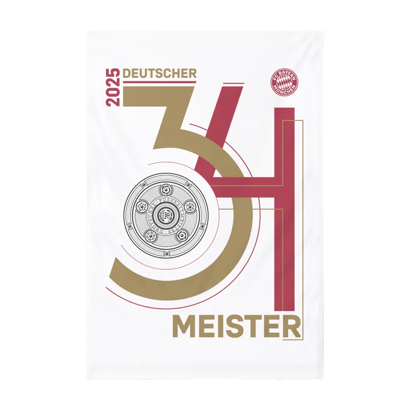 FC Bayern München - Bayern Mníchov Champions 2025 vlajka