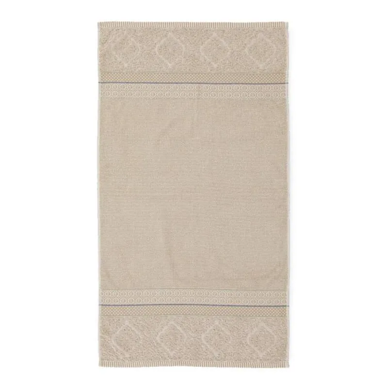 Pip Studio Soft Zellige bavlněný froté ručník khaki 55x100 cm