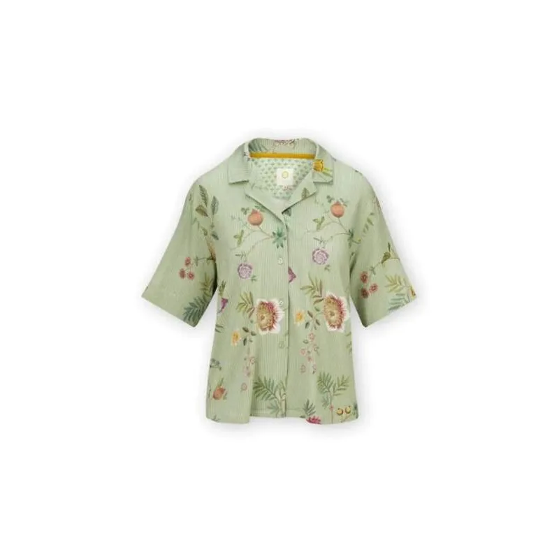 Pip Studio Flora košile La Dolce Vita, zelená