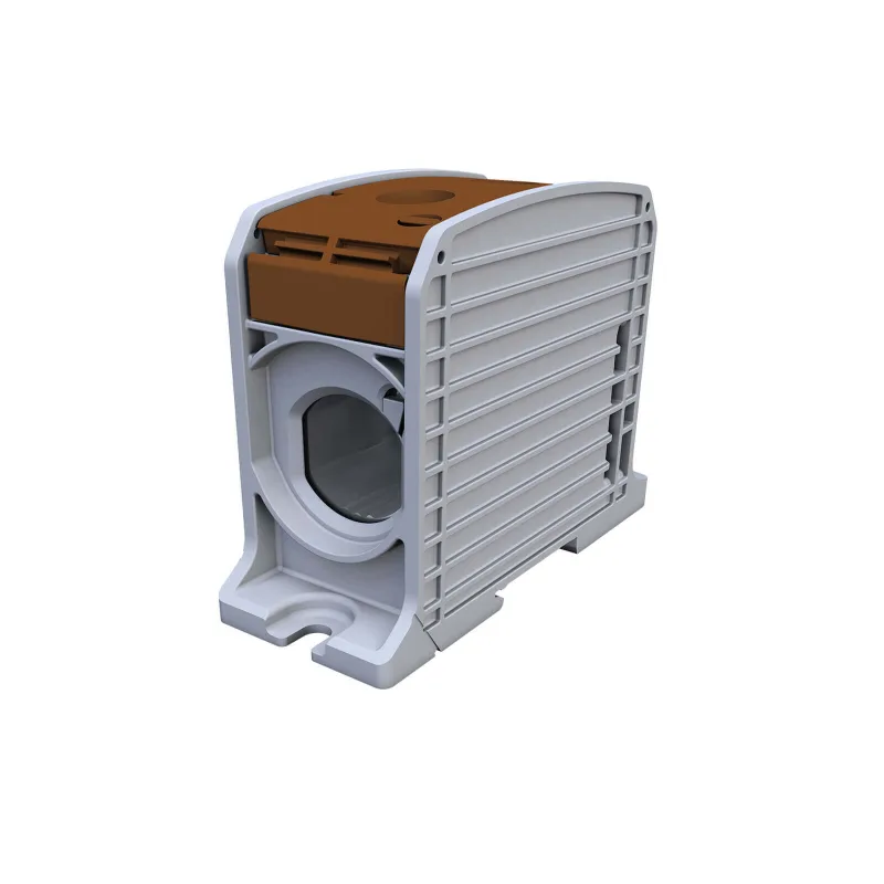 Univerzálna svorka SIMBLOCK STB 300 hnedá Al/Cu 1x300mm2 jednopólová, 2 otvory