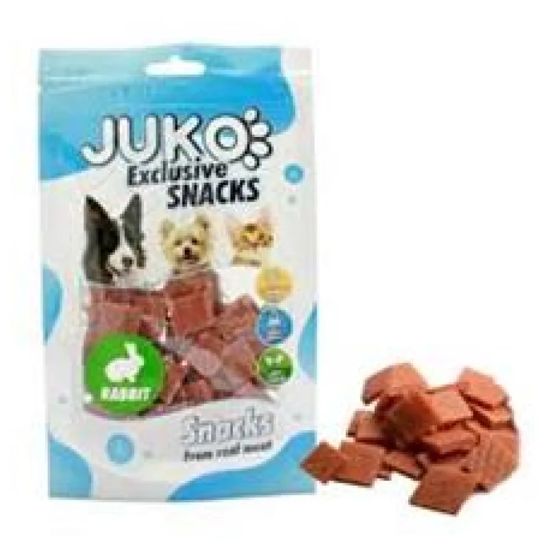 Rabbit big bites 3 x 2 cm JUKO Snacks 70g