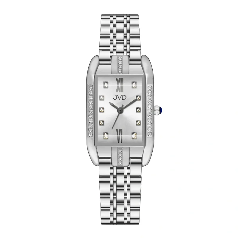 JVD Dámské stříbrné módní designové hodinky JVD JZ217.1