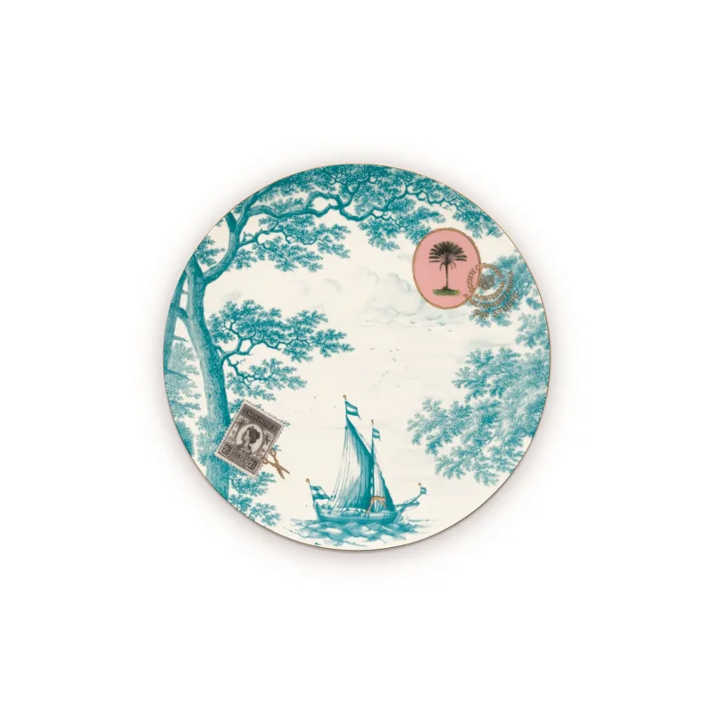 Pip Studio Heritage talíř Ø23cm, modro-bíly