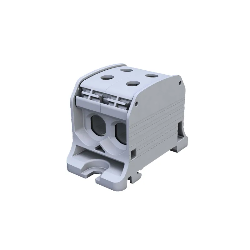 Univerzálna svorka SIMBLOCK STB 50-2 sivá Al/Cu 2x50mm2 jednopólová, 4 otvory