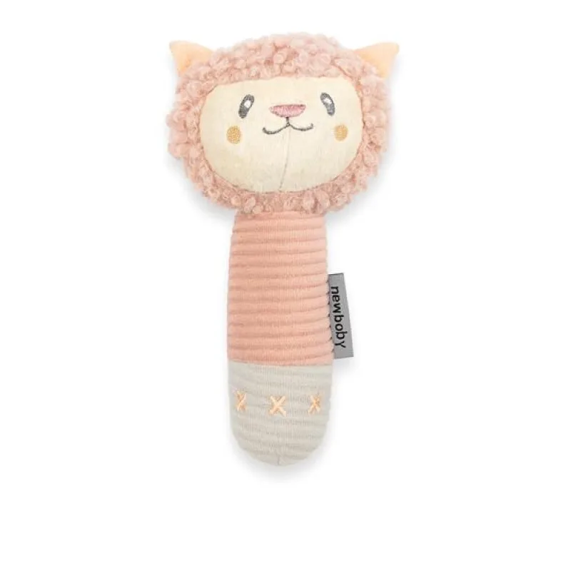 Detská pískacia plyšová hračka s hryzátkom New Baby Lama