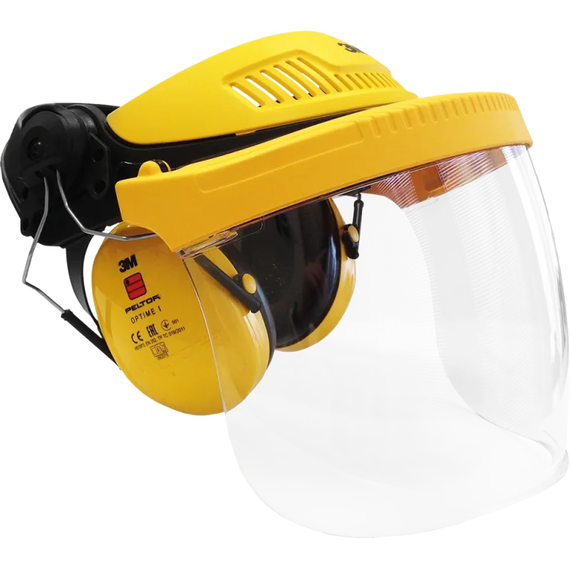 3M KAS Factory set tvárový štít / slúchadlá / hlavový chránič