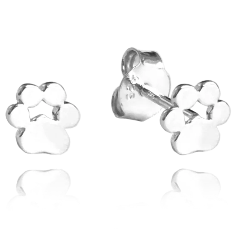 MINET Stříbrné náušnice TLAPKY JMAN0027SE00