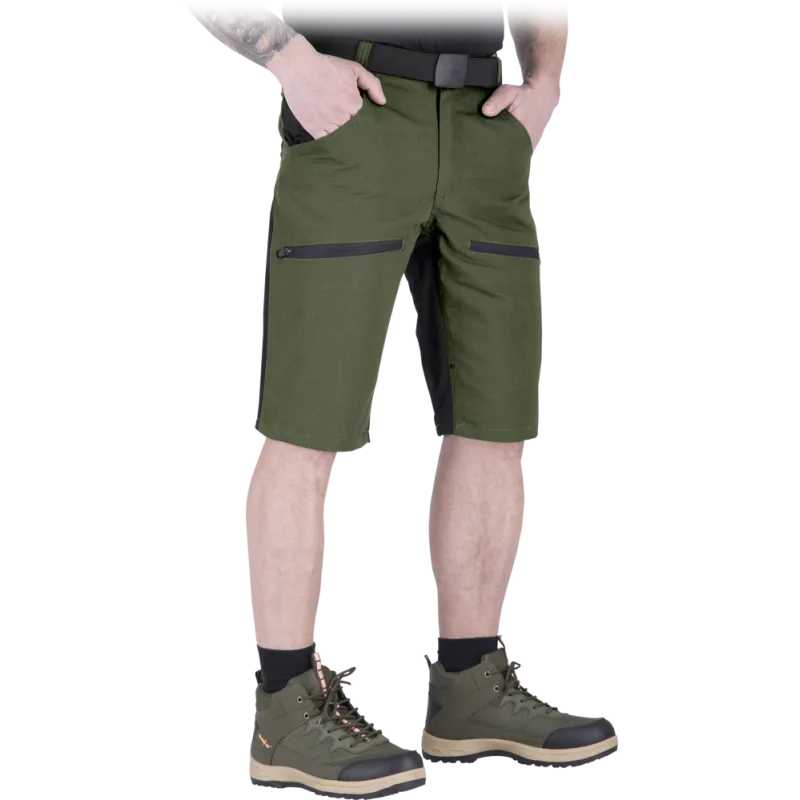 Reis Hobber KHB pánske kraťasy Khaki/Black S-3XL