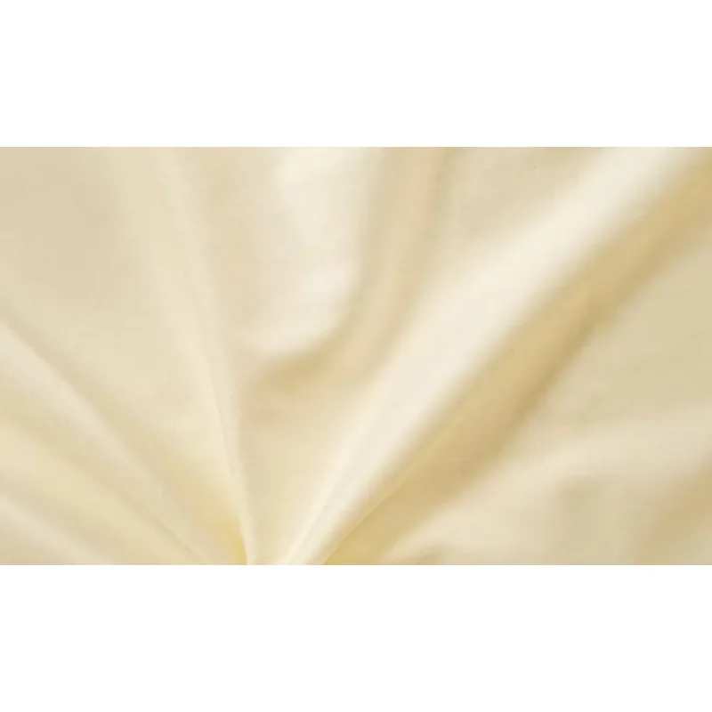 Smotanové saténové prestieradlo plachta bez gumy 230x240 cm