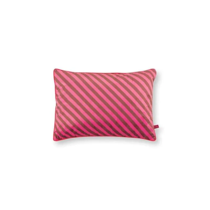 Pip Studio dekorační polštář Block Stripe 35x50 cm, růžový