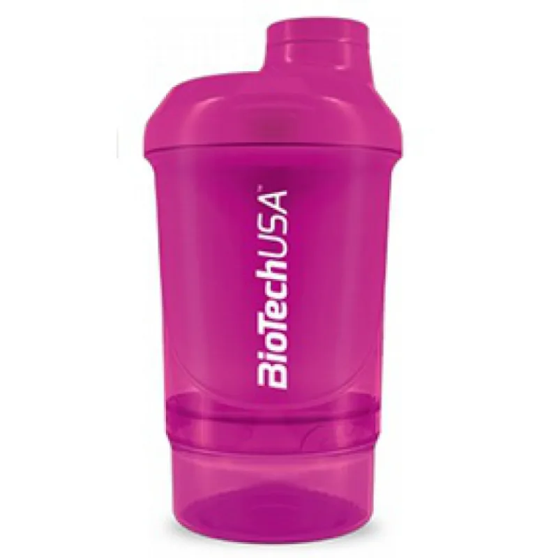 Šejker Nano ružový - 300 ml + 150 ml - BioTech USA
