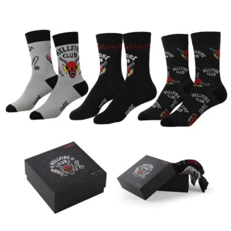 Stranger Things ponožky v darčekovom balení (3 páry v balení)