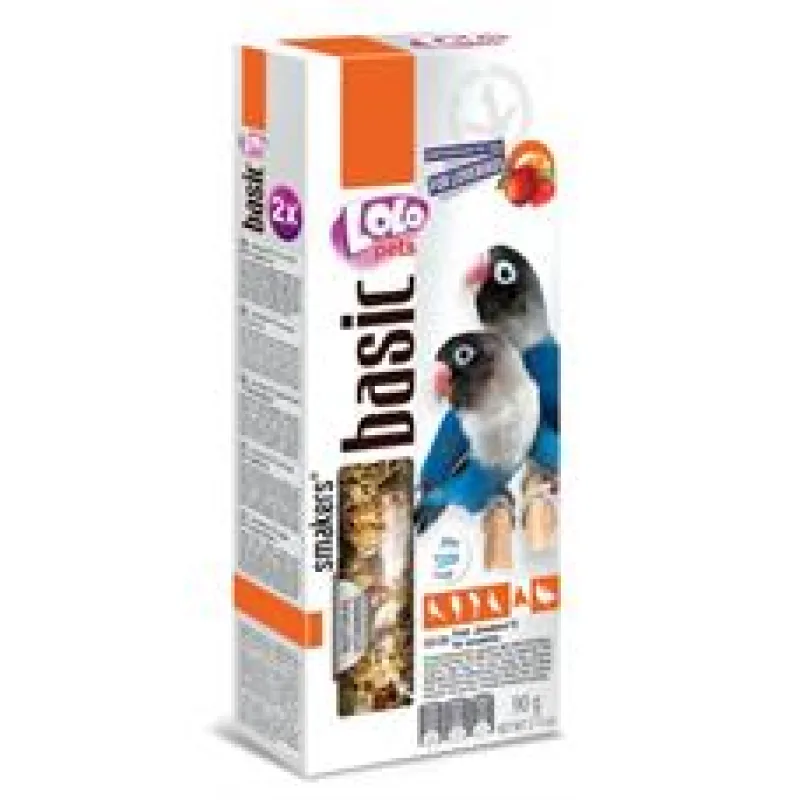 LOLO SMAKERS 2 klasy ovocné pro agapornisy 90 g