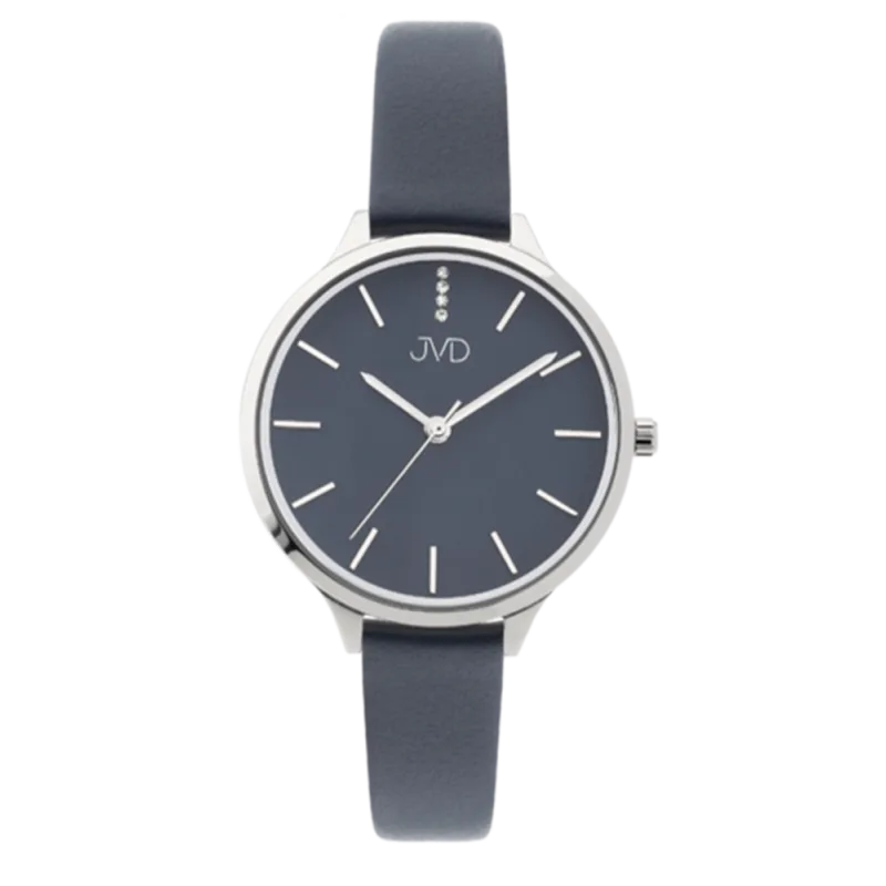 Dámské módní designové hodinky JVD JZ201.3 s řemínkem z pravé kůže