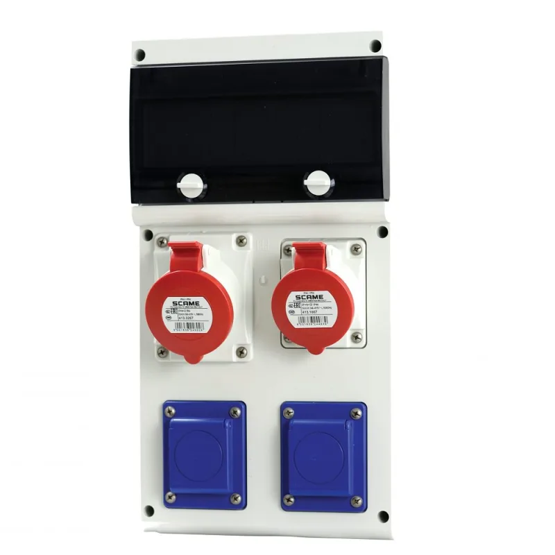 SCAME-SK, s.r.o. SCAME Zásuvková rozvodnica 632.3122-012F 2x230V 1x16A+1x32A/400V 5P istená s chráničom
