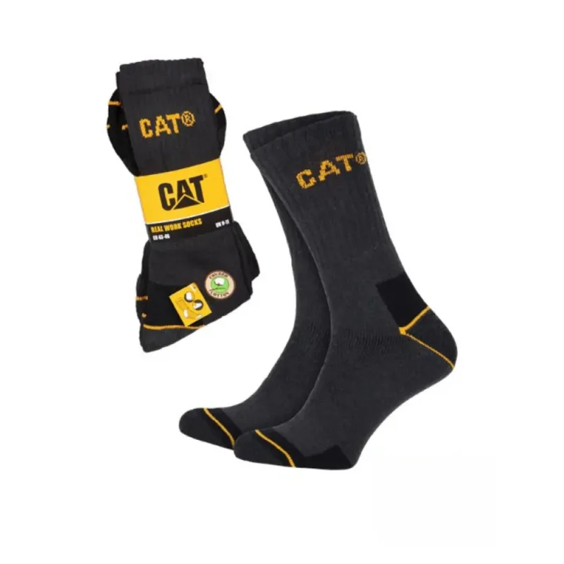 Cat Socks S 3 PACK sivé