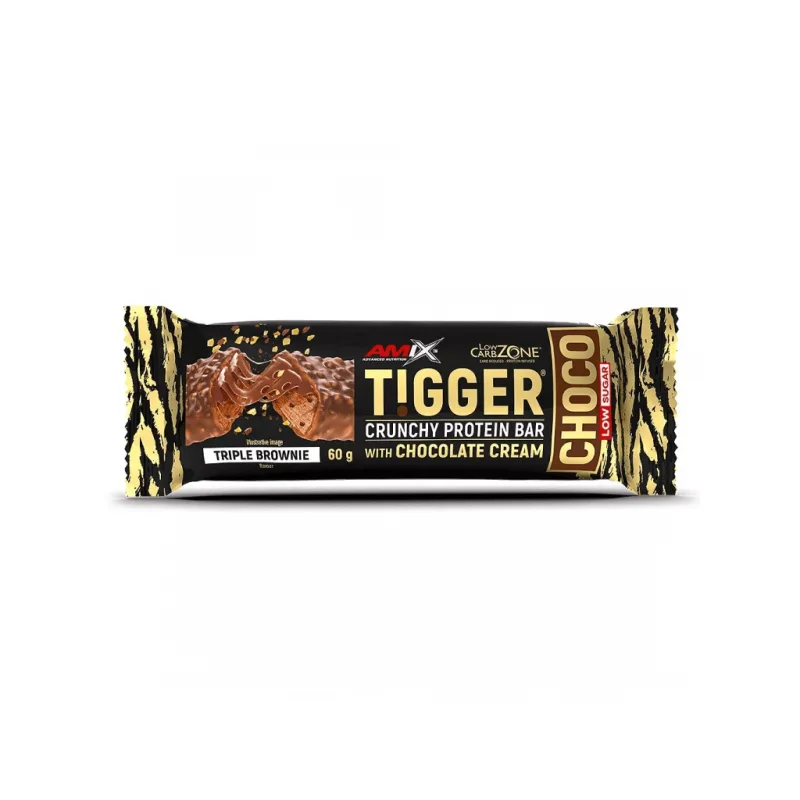 TIGGER Zero CHOCO bar 60 g - Amix Príchuť: Triple Brownie