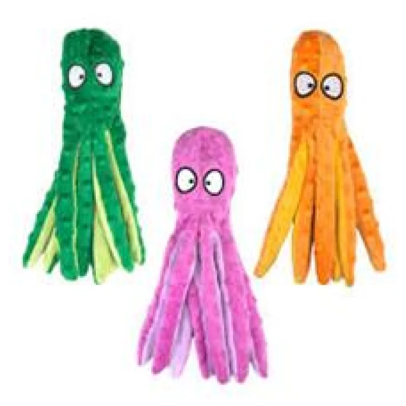 Chobotnice pískací plyš 33 cm, mix barev 1 ks