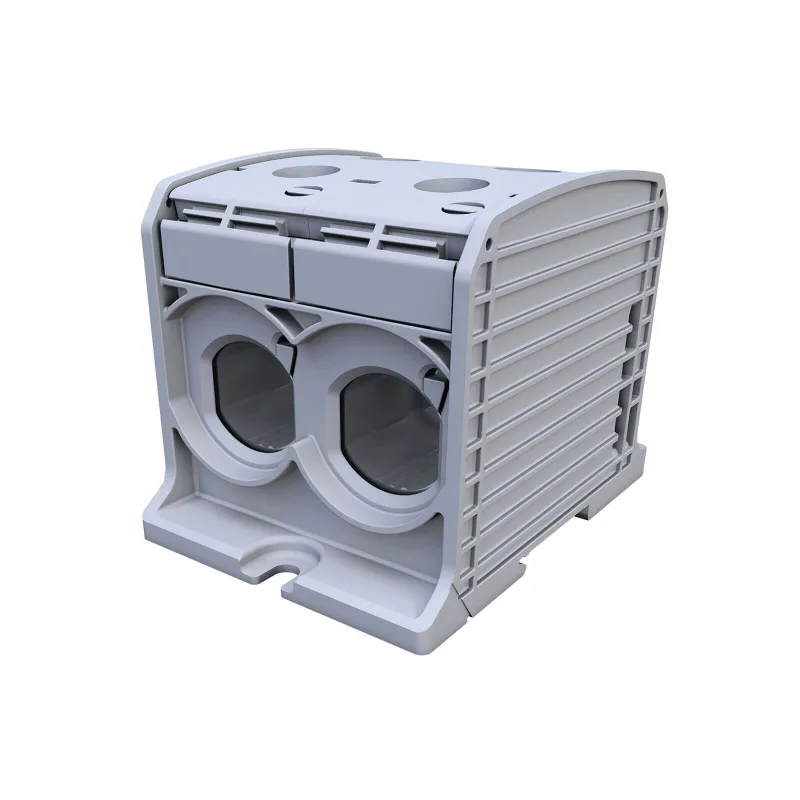 Univerzálna svorka SIMBLOCK STB 300-2 sivá Al/Cu 2x300mm2 jednopólová, 4 otvory