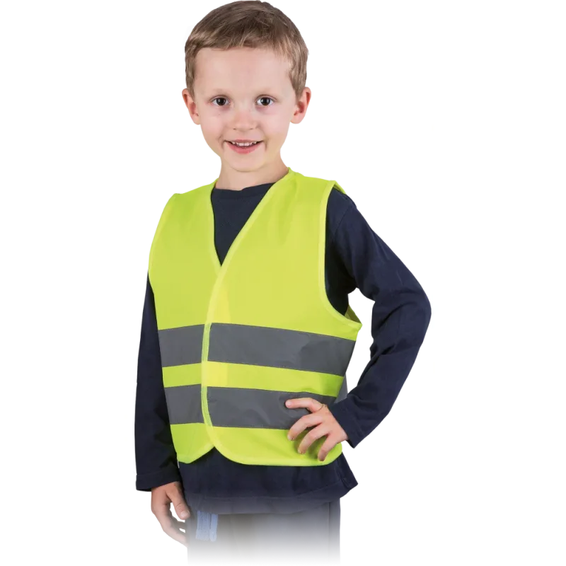 Reis KOS-KINDER HI-VIS detská výstražná vesta 5 Pack žltá S-M