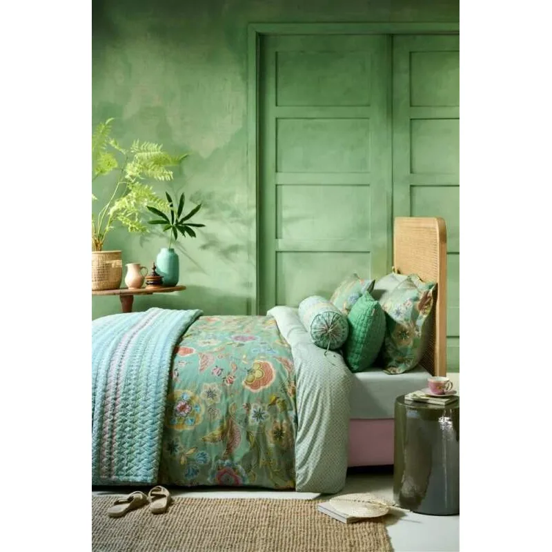 Pip Studio perkálové povlečení Matata zelené 140x200 + 70x90 cm