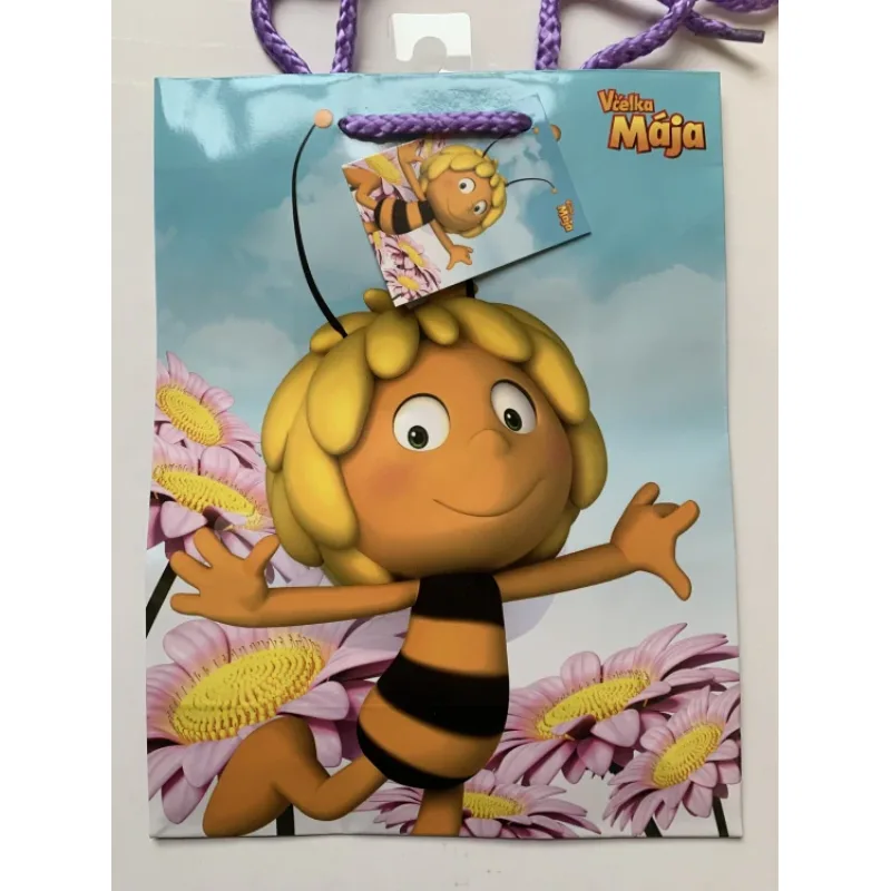 Papírová taška dárková vel.M Včelka Mája motiv 4, 190×250×90 mm (5252554.4)