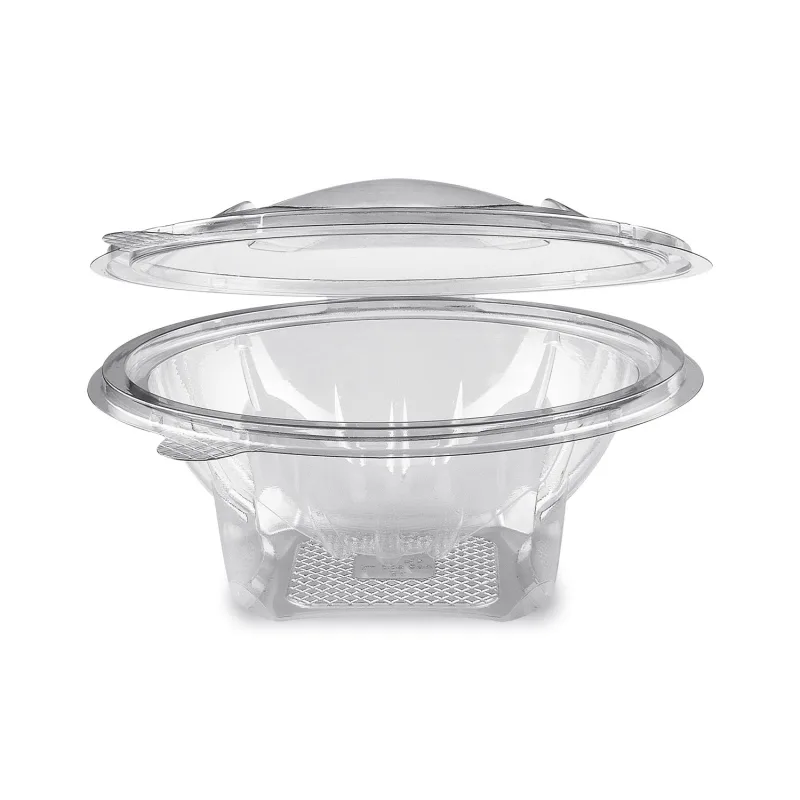 Miska kulatá průhledná s víčkem 600 ml (rPET) [50 ks] (77906)