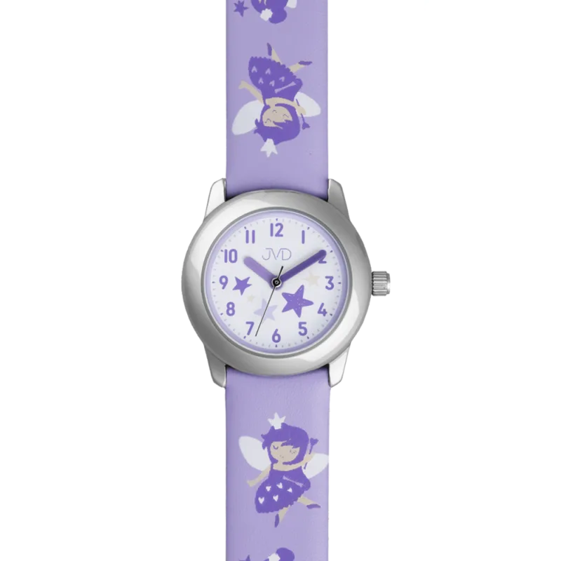 JVD Dětské dívčí fialové náramkové hodinky s vílami JVD J7223.5