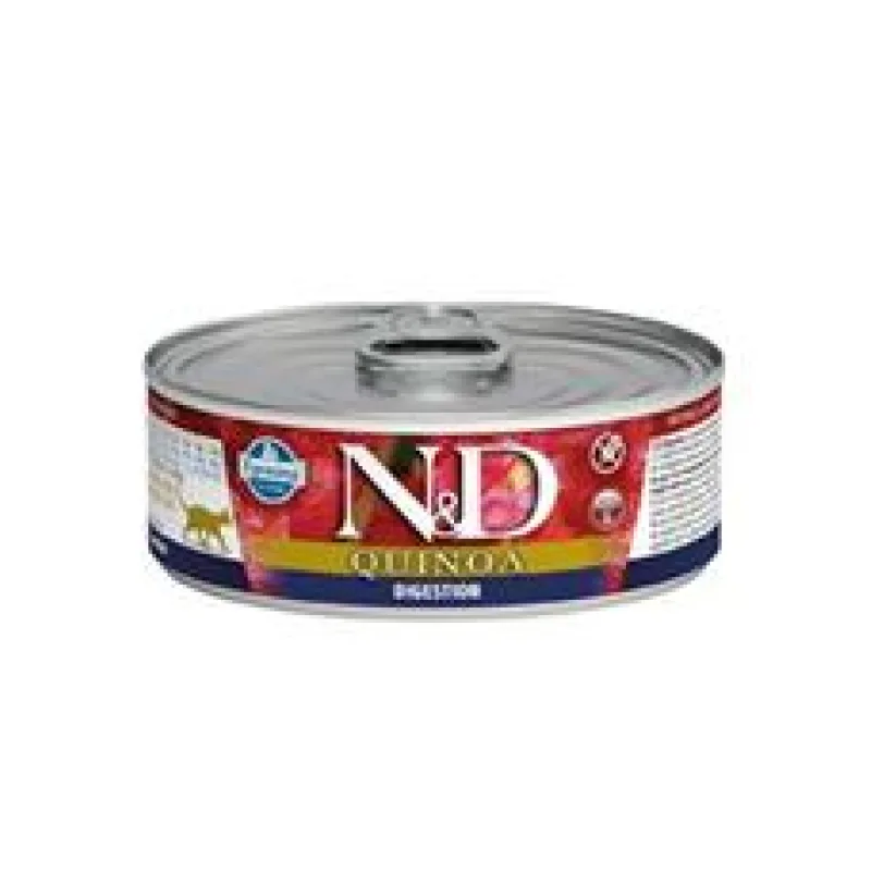 N&D CAT QUINOA Digestion Lamb & Fennel 80 g + 1ks ZDARMA